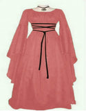 Sleeve Satin Round Neck Irregular Belt Women's Dress Halloween