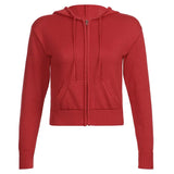 Women's Dress Autumn / Winter Ins Internet Celebrity Solid Color Hooded Pocket Sweater Coat Woman-Outfit