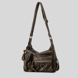 Vintage Motorcycle Pu Leather Crossbody Bag-Outfit