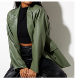Leather Blazer-Outfit