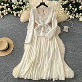 Fongt Luxury Famous 媛风 High-End Dress Women Winter Square To Receive Waist Thin Design Niche Temperament Dress