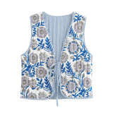 Fongt Explosion Street Printing Rope Cotton Vest Vest