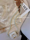 Summer Mercerized Satin Shorts White Trim A Version Of National Style Jacquard Wide-Legged Pants-Outfit