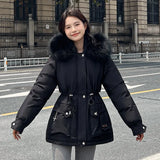 The 2024 New Winter Down Cotton And Thick Cotton-Padded Coat-Outfit