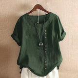 Summer Retro Large Loose Linen Sleeve Women's