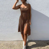 Fongt Ebay Black And White Slit Dress-Outfit