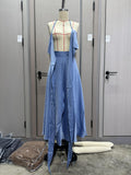 Fongt Summer New Breast-Wearing Waist Seaside Holiday Dress Suit Women's Clothing