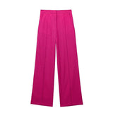 Fongt Autumn And Winter Straight Trousers Double Buckle Suit Vest Three Sets Of New Women's Fashion Commuting Suit