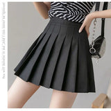 Fongt Skirt Short Skirt Woman 2025 New High-Rise Students With Half-Dress Small A-Character Skirt College Style Half Skirt