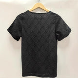 Fongt Wisht-Shirt Casual Women's Round-Neck Short-Sleeved Top