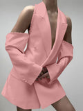 Fongt New Shoulder-Bubble Bead Sleeve Fashion Suit Coat Women's Clothing