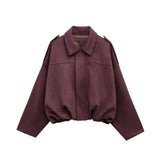 Fongt Women's 2025 Early Spring New Thin Temperament Pilot Multi-Color Jacket Jacket