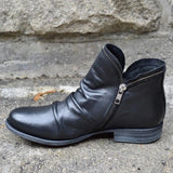 Boots 2020 Spring Genuine Leather Female Short Boots Suede Women Booties British Zipper Retro Trend Women Naked