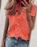Women's Urban Leisure Long Sleeve Ruffle