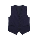 Fongt 2023 New Women's Linen Blend, Vest, Vest And Shorts Set-Outfit