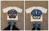 Printing Of Men's T-Shirt Blutosatire Billdog Cotton Oversized Picture-Outfit