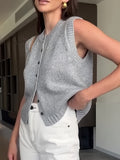 Fongt Commuting Simple Fashion Sleek Knitted Vest Women's Casual
