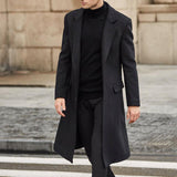 Fongt Men's Coat New English Men's Long Wind Coat Coat Man's Coat