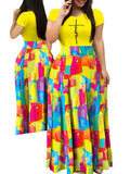 Summer New Style Commuter Digital Printed Dress-Outfit