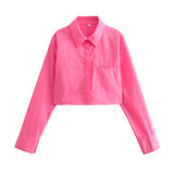 8-Color Casual Loose Short Style Shirt In Spring-Outfit