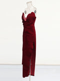 French Elegant Style Slimming Bra Dress 2025 New Splicing Three-Dimensional Flowers Long Dress Women