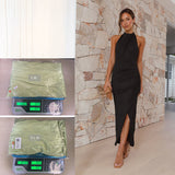 Fongt Spring And Summer High-End Women's High-End Long Dress Dress Women + Inside