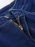 Classic High Waist Flare Jeans-Outfit