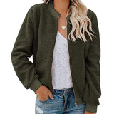 Jacket Winter Coat Fur Fleece Jacket Ladies Zip Up Teddy Coat Warm Female Clothes With Pockets Overcoat chaquetas de