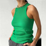 Fongt Summer New Slim Short Sexy Slim Vest-Outfit