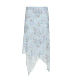 Fongt Cloth Forget To Be Careful Hot Babes Rags Rags Side Irregular Long Skirt Holiday Style Thin Mesh Dress