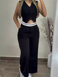 Fongt The Summer Of 2024, Cross Into Women's Wear Matching Waist Head Stitching Commuter Leisure