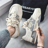 Men Skateboarding Shoes Canvas Thick Bottom Platform Shoes Comfortable Breathable Vulcanized Shoes Casual Sneakers Student Shoe-Outfit