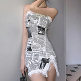 Fongt New 2023 Summer Digital Vintage Print Dress-Outfit