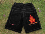 Shorts Y2K Hip Hop 2023 Original Gothic Pocket Baggy Jeans Shorts Man-Outfit