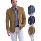Fongt Autumn And Winter Men's Casual Suit Jacket Men's Corduroy Retro Suit Top