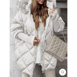 Fongt New Women's Explosive Temperament Winter Hooded Hoodie Jacket