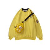Style Women Oversized Harajuku Hoodies Thick Sweatshirts Cute Kawaii Pullover Winter Warm Couple Clothing Tops with