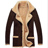 Fongt Autumn And Winter Burst Single Fur One Thick Coat Imitation Leather Velvet Men Coat Jacket