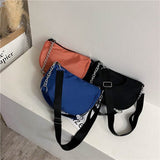 Ladies Nylon Underarm Crossbody Bag-Outfit