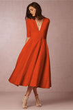 Fongt And Summer 2023 New Sexy Deep V Mid-Sleeve Dress Ebay Long-Term