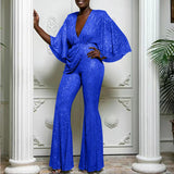 Fongt New Women's Ebay Direct Selling Slit Sexy Deep V Bare Back