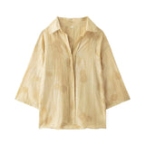 Fongt Women's Trousers Series Loose Shirt 2025 New Dessert Summer Fashion Set