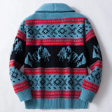 Fongt Men's Vintage Jacket Outdoor Winter Thick Rhisey Sweater