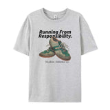 Running From Responsibility Graphic T-Shirt-Outfit