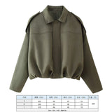 Fongt Spring Pilot Jacket Bat Sleeve Zipper Loose Tuffen Jacket Women's Casual Jacket