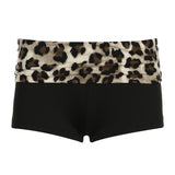 Fongt Hottie Letter Print Bag Hip Shorts Sexy Skinny Peach Hips Hot Pants