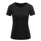 Women's Solid Color Pullover T-shirt Short Sleeve