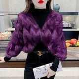 Tassel Korean Blouse Autumn Winter Fake Two Pieces Patchwork Women's Clothing Solid Color Casual Half High Collar Shirt-Outfit