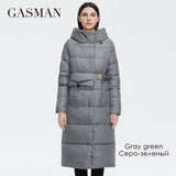 Down Jacket Female 2022 Long Fashion Brand Women's Winter Jacket Designer Personality Belt Pocket Women Coat