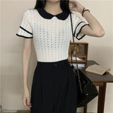 And Sexy T-Shirt Girl Summer New Pure Sweet Hottie Short-Sleeved Temperament Flying Short-Sleeved